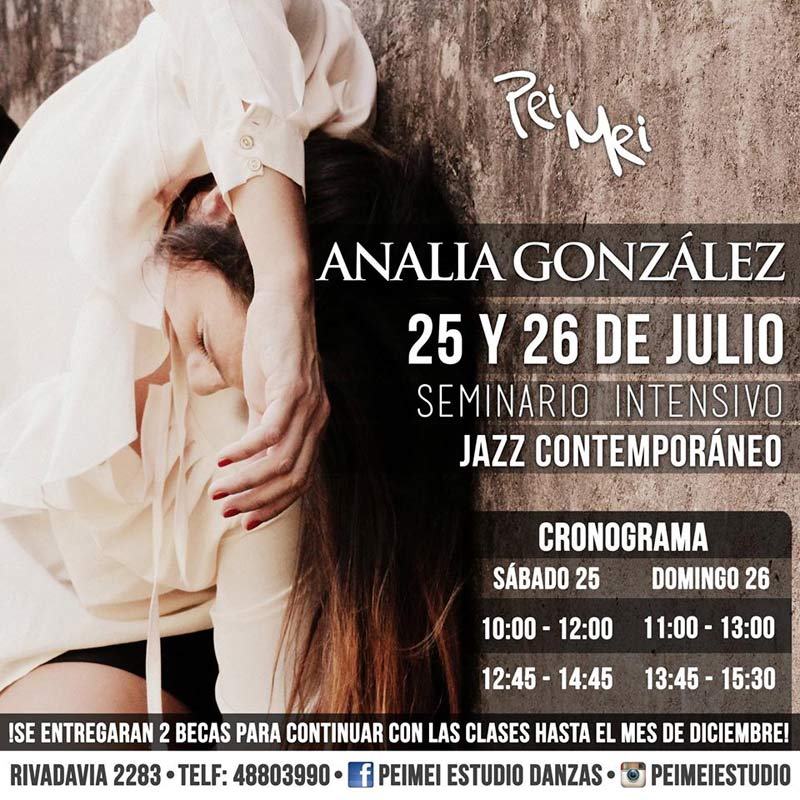 Pei Mei Estudio Danzas - Analía González - Seminario Danza Jazz Contemporáneo