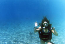 Bautismo de buceo en la isla San Andrs (Colombia)