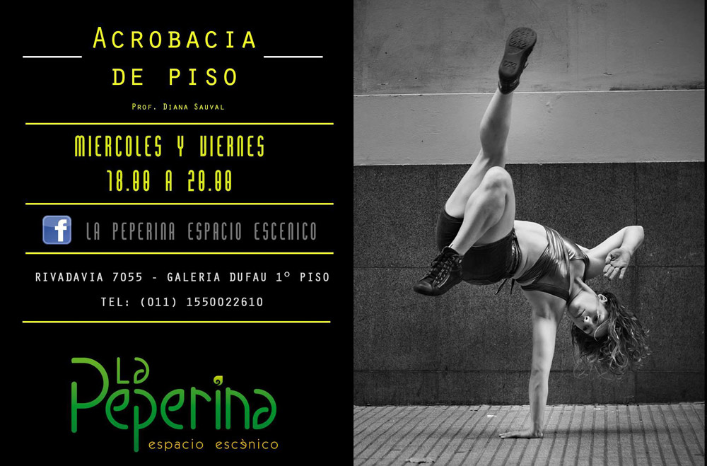 Diana Sauval - Clases de acrobacia de psio, en la Ppeperina