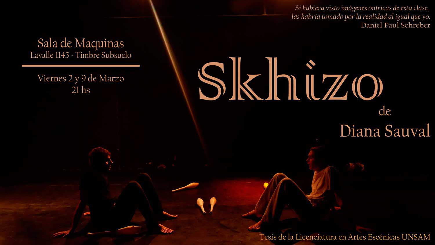 Skizo, de Diana Sauval - Tesis Licenciatura en Artes Circenses UNSAM