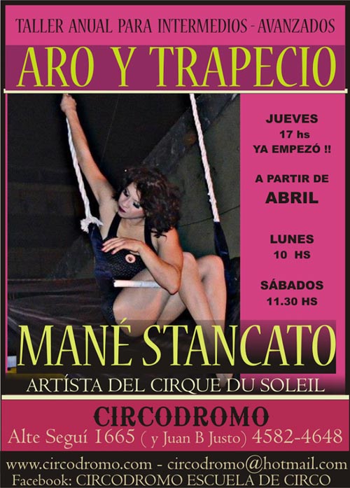 Mané Stancato, trapecio - Diana Sauval